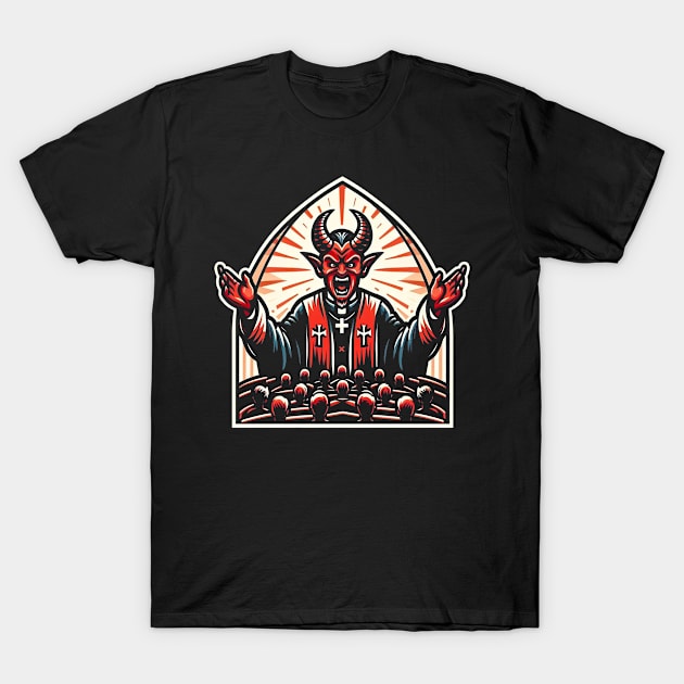 Church of Satan T-Shirt by Ufofilmfest
